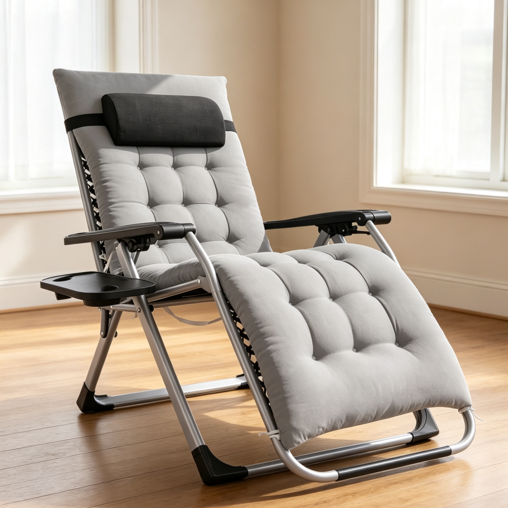 Zero Gravity Lounge Chair with Cup Holder - Image 2