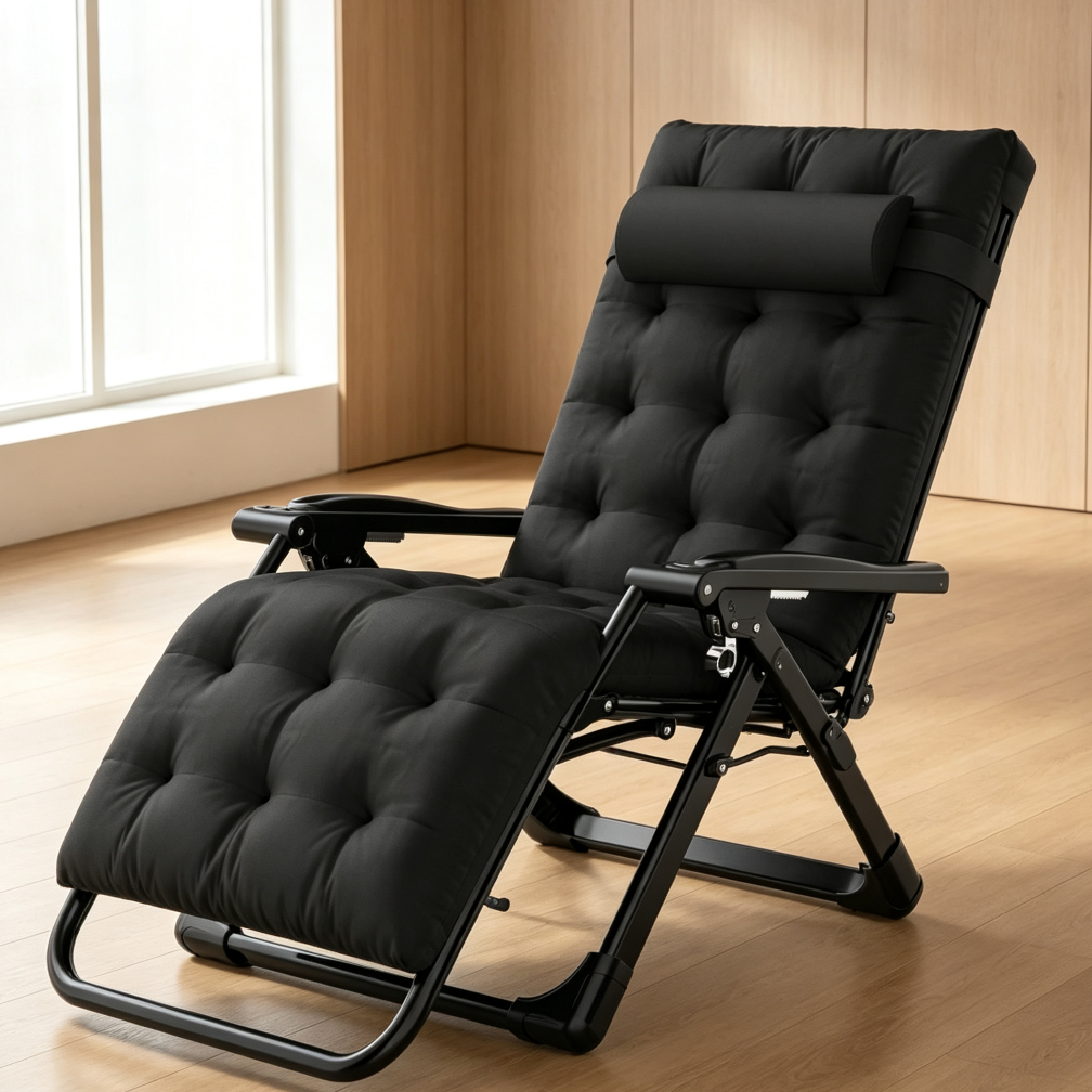 Zero Gravity Folding Lounge Chair with Aluminum Alloy Lock - Image 2