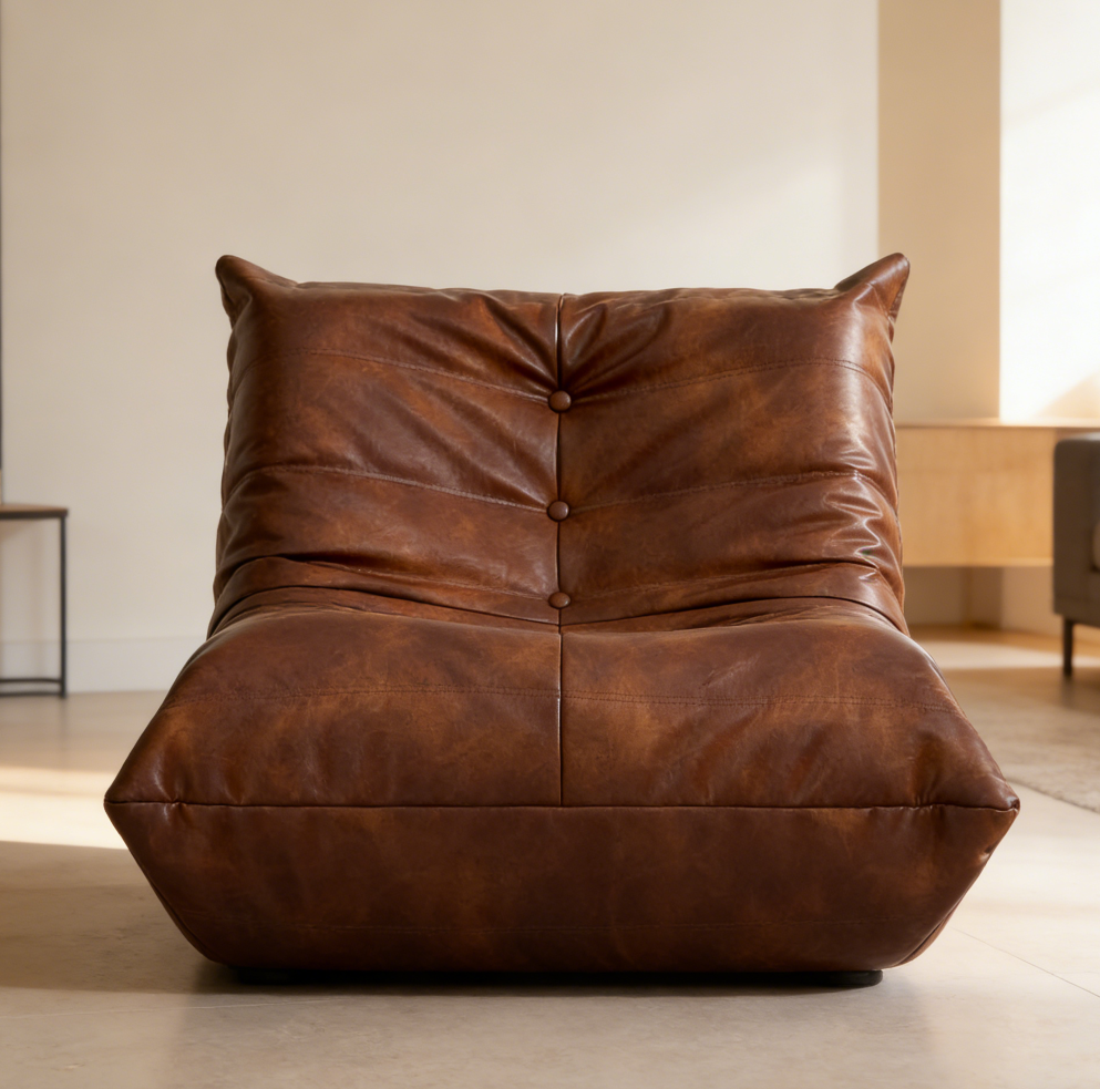 Brown Memory Foam Mini Beanbag Chair